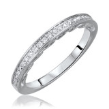 Photo of Embrace 1 1/2 ct tw. Round Solitaire Trio Set 14K White Gold [BT564WL]