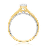 Photo of Mae 5/8 ct tw. Diamond Round Solitaire Trio Set 10K Yellow Gold [BT460YE-R045]