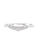 Photo of Yasmine 1/2 Carat T.W. Fancy Solitaire Bridal Set 14K White Gold [BT217WL]