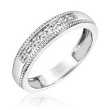 Photo of Leia 2/3 CT. T.W. Round Cluster Bridal Set 14K White Gold [BT517WL]