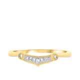 Photo of Yasmine 1/2 Carat T.W. Fancy Solitaire Bridal Set 10K Yellow Gold [BT217YL]