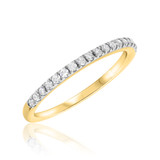 Photo of Tanner 3/4 Carat T.W. Diamond Oval Solitaire Bridal Set 14K Yellow Gold [BT680YL]