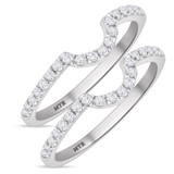 Photo of Soban 3/4 ct tw. Diamond Same Sex Ladies Band Set 14K White Gold [WL362W]