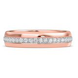 Photo of Kailani 1 ct tw. Diamond Same Sex Mens Band Set 10K Rose Gold [BT365RM]