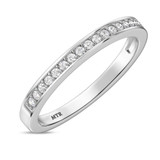Photo of Marline 1/5 ct tw. Diamond Ladies Band 14K White Gold [BT368WL]
