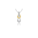 Photo of Layla Diamond Pendant - 10K White Gold [CP607W]