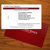 Layla Diamond Pendant - 10K White Gold