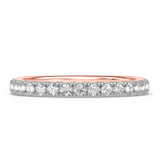 Photo of Melika 2 1/4 Carat T.W. Diamond Round Solitaire Bridal Set 14K Rose Gold [BT366RL]