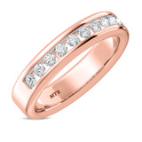Photo of Samaria 2 ct tw. Diamond Round Solitaire Trio Set 10K Rose Gold [BT371RM]