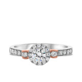 Photo of Ella 3/4 ct tw. Round Solitaire Trio Set 14K White Gold [BT685WE-C000]