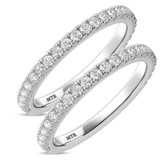 Photo of Kailani 7/8 ct tw. Diamond Same Sex Ladies Band Set 14K White Gold [WL365W]