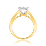 Photo of Grand Elegance 2 1/7 ct tw. Princess Cluster Engagement Ring 14K Yellow Gold [BT592YE-C000]