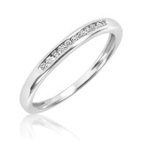 Photo of Bella 1/2 Carat T.W. Diamond Heart Cluster Bridal Set 14K White Gold [BT534WL]