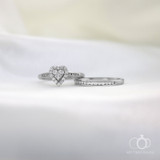 Photo of Bella 1/2 Carat T.W. Diamond Heart Cluster Bridal Set 10K Yellow Gold [BR534Y-C000]