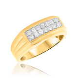 Photo of Finley 1/2 ct tw. Mens Band 14K Yellow Gold [BT622YM]