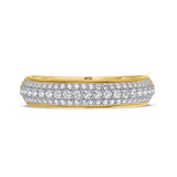 Photo of Ember 1 ct tw. Diamond Wedding Band Set 10K Yellow Gold [BT273YM]