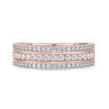 Photo of Jemma 1 1/4 ct tw. Diamond Wedding Band Set 10K Rose Gold [BT274RM]
