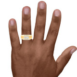 Photo of Kendall 3/8 ct tw. Mens Diamond Wedding Band 14K Yellow Gold [BT623YM] [HT-3]