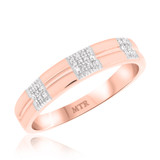 Photo of Jesse 3/8 CT. T.W. Fancy Cluster Bridal Set 10K Rose Gold [BT252RL]