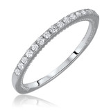 Photo of Grand Calla 1 CT. T.W. Round Solitaire Bridal Set 14K White Gold [BT552WL]