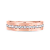 Photo of Hailee 1 1/10 ct tw. Diamond Wedding Band Set 14K Rose Gold [BT275RM]