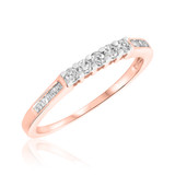 Photo of Eleanor 1 1/8 ct tw. Princess Cluster Trio Set 14K Rose Gold [BT567RL]