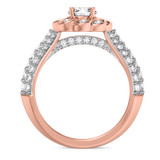 Photo of Ember 1 2/3 CT. T.W. Diamond Round Solitaire Bridal Set 14K Rose Gold [BT273RE-R045]