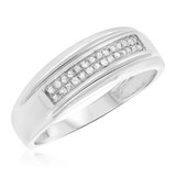 Photo of Peyton 3/4 ct tw. Round Cluster Trio Set 10K White Gold [BT638WL]