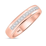 Photo of Harlowe 3/8 ct tw. Diamond Wedding Band Set 14K Rose Gold [BT361RM]