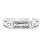 Photo of Leia 3/8 ct tw. Diamond Same Sex Mens Band Set 10K White Gold [BT517WM]