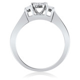 Photo of Eleanor 5/8 ct tw. Princess Cluster Engagement Ring 14K White Gold [BT567WE-C000]