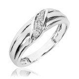 Photo of Emma 1/8 ct tw. Diamond Mens Band 14K White Gold [BT516WM]