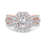 Photo of Jemma 2 Carat T.W. Diamond Round Solitaire Bridal Set 10K Rose Gold [BT274RE-R070]