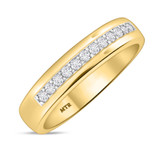 Photo of Harlowe 3/8 ct tw. Diamond Wedding Band Set 10K Yellow Gold [BT361YM]