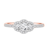 Photo of Harlowe 1 1/10 ct tw. Diamond Round Solitaire Trio Set 14K Rose Gold [BT361RE-R029]