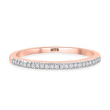Photo of Harlowe 1/8 ct tw. Diamond Ladies Band 14K Rose Gold [BT361RL]