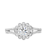 Photo of Toria 7/8 ct tw. Diamond Round Solitaire Engagement Ring 14K White Gold [BT691WE-R045]