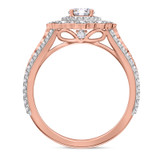 Photo of Hailee 3 1/2 ct tw. Lab Grown Diamond Round Solitaire Trio Set 14K Rose Gold [BT1424RE-L070]