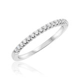 Photo of Toria 1/5 ct tw. Diamond Ladies Band 14K White Gold [BT691WL]
