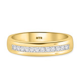Photo of Harlowe 1 1/10 ct tw. Diamond Round Solitaire Trio Set 10K Yellow Gold [BT361YM]