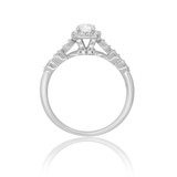 Photo of Britt 5/8 CT. T.W. Round Solitaire Bridal Set 14K White Gold [BT908WE-C000]