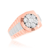 Photo of Emery 2 ct tw. Diamond Same Sex Mens Band Set 10K Rose Gold [BT621RM]