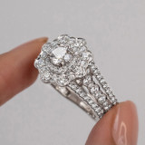 Photo of Hailee 2 1/3 ct tw. Lab Grown Diamond Round Solitaire Engagement Ring 14K White Solid Gold [BT1424WE-L070]