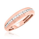 Photo of Chase 1 1/7 ct tw. Round Solitaire Trio Set 14K Rose Gold [BT642RM]