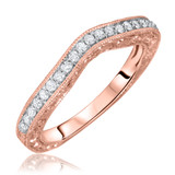 Photo of Alexus 2 ct tw. Cushion Solitaire Trio Set 10K Rose Gold [BT571RL]