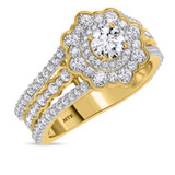 Photo of Hailee 2 1/3 ct tw. Lab Grown Diamond Round Solitaire Engagement Ring 14K Yellow Solid Gold [BT1424YE-L070]