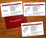 Alexus 2 ct tw. Cushion Solitaire Trio Set 10K White Gold