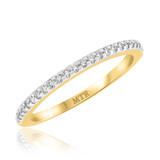 Photo of Breanna 3/8 ct tw. Diamond Wedding Band Set 10K Yellow Gold [BT367YL]