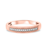Photo of Eloise 1/3 ct tw. Diamond His and Hers Matching Wedding Band Set 14K Rose Gold [BT641RL]