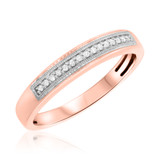 Photo of Eloise 1/3 ct tw. Diamond His and Hers Matching Wedding Band Set 14K Rose Gold [BT641RL]